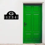 Green Bay Packers Metal Sign Nfl Metal House Number Sign 1