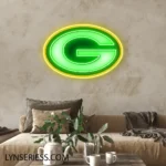 Green Bay Packers Neon Sign Bold G Mark 1