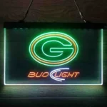 Green Bay Packers Neon Sign Bud Light 3 Color 1