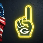Green Bay Packers Neon Sign Nfl Foam Finger 1