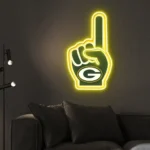 Green Bay Packers Neon Sign Nfl Foam Finger 1