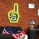 Green Bay Packers Neon Sign Nfl Foam Finger 1