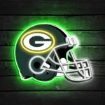 Green Bay Packers Neon Sign Nfl Football Helmet Acrylic Led 1