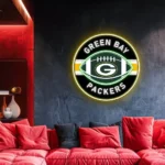 Green Bay Packers Neon Sign Rugby Acrylic 1