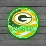 Green Bay Packers Neon Sign Us Pennant Acrylic 1