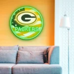 Green Bay Packers Neon Sign Us Pennant Acrylic 1