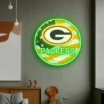 Green Bay Packers Neon Sign Us Pennant Acrylic 1