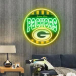 Green Bay Packers Neon Sign Vintage Acrylic 1