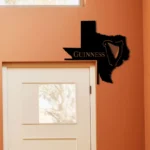 Guinness Metal Sign Texas State Map 1