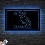 Guinness Metal Sign Toucan Stout Draught Decor 1