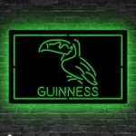 Guinness Metal Sign Toucan Stout Draught Decor 1