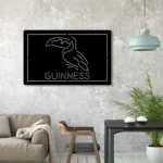 Guinness Metal Sign Toucan Stout Draught Decor 1