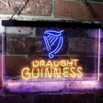Guinness Neon Sign Draught On Tap Decor 1