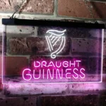 Guinness Neon Sign Draught On Tap Decor 1