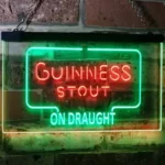 Guinness Neon Sign Dry Stout On Draught Decor 1