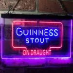 Guinness Neon Sign Dry Stout On Draught Decor 1