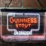 Guinness Neon Sign Dry Stout On Draught Decor 1