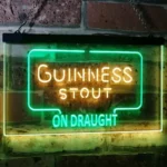 Guinness Neon Sign Dry Stout On Draught Decor 1