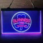Guinness Neon Sign Shamrock Dublin Ireland 3 Color 1