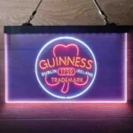 Guinness Neon Sign Shamrock Dublin Ireland 3 Color 1