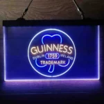 Guinness Neon Sign Shamrock Dublin Ireland 3 Color 1