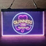 Guinness Neon Sign Shamrock Dublin Ireland 3 Color 1