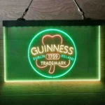 Guinness Neon Sign Shamrock Dublin Ireland 3 Color 1