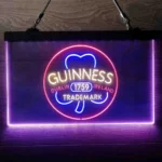 Guinness Neon Sign Shamrock Dublin Ireland 3 Color 1