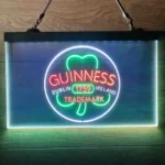 Guinness Neon Sign Shamrock Dublin Ireland 3 Color 1