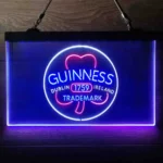 Guinness Neon Sign Shamrock Dublin Ireland 3 Color 1