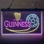 Guinness Neon Sign Soccer 3 Color 1