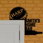 Harp Metal Sign Custom Bottle Cap 1