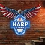 Harp Neon Sign American Eagle 1