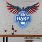 Harp Neon Sign American Eagle 1