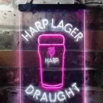 Harp Neon Sign Larger Draught Ale 1