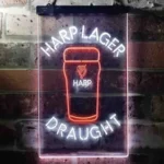 Harp Neon Sign Larger Draught Ale 1