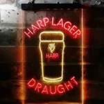 Harp Neon Sign Larger Draught Ale 1