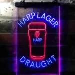 Harp Neon Sign Larger Draught Ale 1