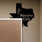 Havana Club Metal Sign Texas State Map 1