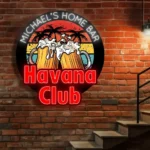 Havana Club Neon Sign Custom Foamy Beer Mugs 1