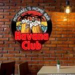 Havana Club Neon Sign Custom Foamy Beer Mugs 1