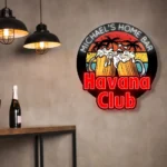Havana Club Neon Sign Custom Foamy Beer Mugs 1