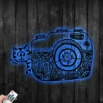 Hobbies Crafts Metal Sign Camera And Cat 1