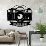 Hobbies Crafts Metal Sign Personalized Camera Photo Taking Name 1