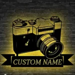 Hobbies Crafts Metal Sign Personalized Photographer Name 1