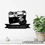 Hobbies Crafts Metal Sign Personalized Photographer Name 1