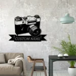 Hobbies Crafts Metal Sign Personalized Photographer Name 1