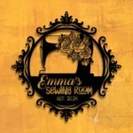 Hobbies Crafts Metal Sign Quilting Space Name 1