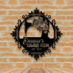 Hobbies Crafts Metal Sign Quilting Space Name 1
