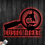 Hobbies Crafts Metal Sign Scientist Microscope Magnifying Stained Glass 1